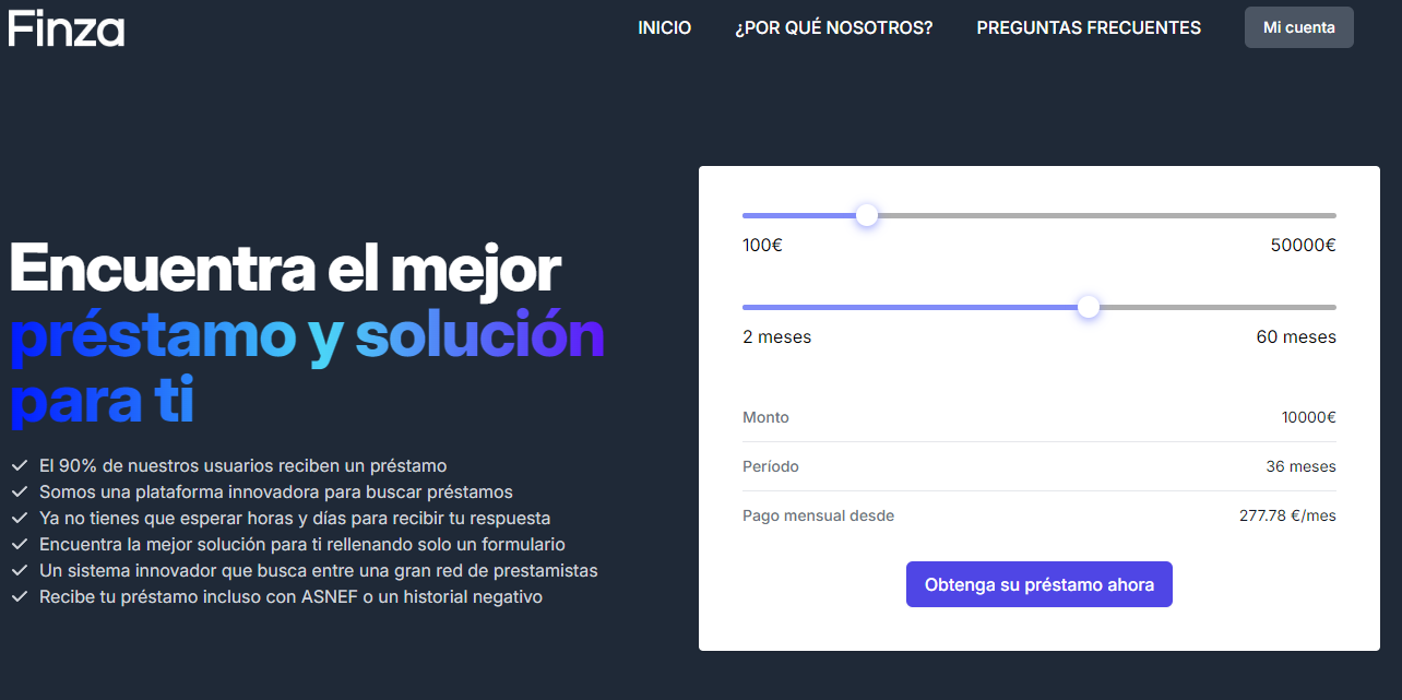 finza prestamos
